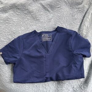 Figs Women's Deep Blue Short Sleeve Top